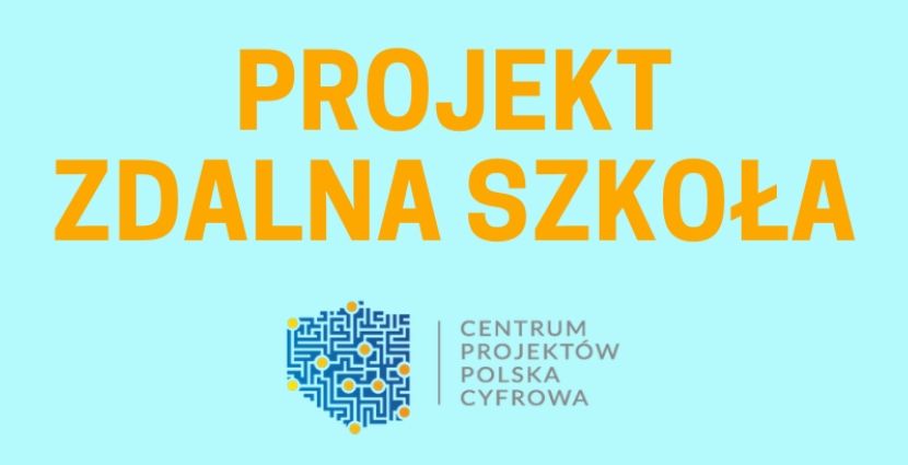 Ilustracja do informacji: Projekt "Zdalna Szkoła"